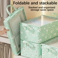thumbnail image 6 of Hxlamzoo Folding Wardrobe Storage Box, Non-Woven Fabric Organizer with Double Zipper Closure, Large Capacity Drawer Style Box for Sweater Pants Bedding Storage in Bedroom Closet Moving Dorm, 6 of 9