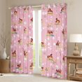 thumbnail image 2 of Homewish Farm Animal Horse Curtains Pack of 2 (42x84 Each),Cartoon Flower Floral Curtains Blackout,Western Cowgirl Bedroom Curtains For Girls Kids,Microfiber Bedroom Decor, 2 of 6