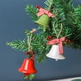 thumbnail image 4 of HEVIRGO Arbre de Noël Cloche Haute Durabilité Baies Rouges Conception avec Lanière Vibrante Couleur Large Application Décorative en Métal Jingle Bell Ornements Décoration Arbre de Noël pour la Maison, 4 of 10