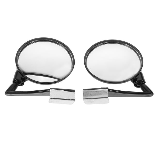 Espejo auxiliar universal gran angular para coche, 2 unidades, para mayor seguridad, convexo, para puntos ciegos, ideal para aparcar y asistir en la conducción, color negro