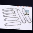 thumbnail image 2 of 10pc Silver Tone Large Strong Duty Safety Pins Diy Sewing Tools Stainless Steel, 2 of 5
