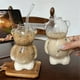 thumbnail image 4 of 2 Piezas de de Oso en Línea, de Café de Restaurante de Celebridades, de Agua de Vidrio de con Pajita, Juego Familiar, 4 of 5