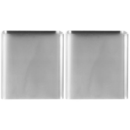 

2pcs Square Mousse Mold Stainless Steel Cake Ring Mousse Cutter Cake Mold Dessert Ring Pastry Mould Baking Tool (Silver 2.5 Inch)