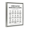 thumbnail image 4 of Stupell Industries Guía de Limpieza de Manchas Bath & Laundry Painting Gray Floater Framed Art Print Wall Art, 17 x 21, 4 of 10