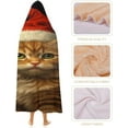 thumbnail image 4 of Wearable Blanket Gifts for Adults Cat Blanket for Cat Lovers, Cute Cat Hooded Blanket Gifts, Christmas Presents, 4 of 6