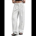 thumbnail image 1 of Pantalones A Rayas para Mujer, de Color Block, Cintura Alta, Pierna , Informales, para Trabajo y Oficina. M, 1 of 9