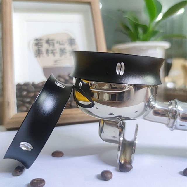 Embudo dosificador de café, anillo dosificador de café Anillo portafiltro de café de aluminio Anillo dosificador de café Tecnología innovadora