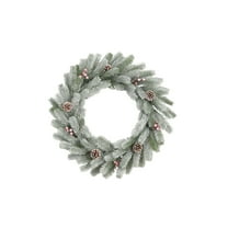 Tarmeek Artificial Christmas Wreath with Branches, Pinecones, Red Berries, Christmas Wreaths for Front Door and Wreath Decorations for Christmas Fireplace Wall Home, Front Door Winter Wall Decoration