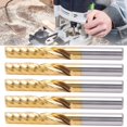 thumbnail image 3 of Spiral Milling Cutter, CNC End Mill Cutter Accessory 6 X 28 X 55mm Router Bit Milling Spiral End Mill  For Repair Parts, 3 of 8