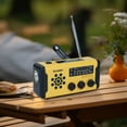 thumbnail image 3 of BotaniNest Hand Crank Solar Radio Emergency AM/FM/NOAA 300+M Flashlight Signal Power Bank For Outdoors, 3 of 5