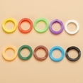 thumbnail image 3 of Uxcell Purple Key Cap Cover Rings, 30Pcs 22mm Keys Identifier Coding Tags, 3 of 7