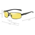 thumbnail image 5 of Full Reader Polarized Night Vision Sunglasses Mens Vintage Metal Frame Driving Square Reading Glasses Summer Outdoor Sports Full Gray Lens Reading Sunglasses, 5 of 5