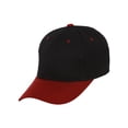 thumbnail image 1 of Casquette de Baseball Ajustable Bicolore, Noir Bordeaux, 1 of 2