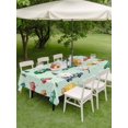 thumbnail image 4 of Outdoor Tablecloth with Umbrella Hole for Patio/Picnic/Party/Camping, Teal Cartoon Truck Waterproof Table Cloth Rectangle Table Cover Washable, Funny Cute Colorful Car Tree Polka Dot (54"x 80"), 4 of 8