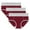 Wine, variant on ATOYSOY Women's Multipack Solid Leak Proof Panty Comfy Stretchy Period Underpants Shapewear Control Briefs for Ladies Plus Size Hip Lifting Cotton Panties, 3 Pack Gray M