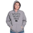 thumbnail image 3 of North Dakota Always Winter Funny ND Unisex Fleece Graphic Zip Up Hoodie Brisco Brands 2X, 3 of 5