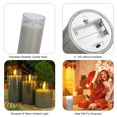 thumbnail image 4 of Lámpara colgante 3PCS Kit de luces de velas sin llama parpadeantes Efecto de iluminación parpadeante dinámico 2 * AA Operado por celdas para cenas al aire libre en interiores Fiesta Boda Navidad Decor Romacci Lámpara colgante, 4 of 7