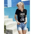 thumbnail image 2 of Tstars - Mom Of The Wild One Funny 1st Birthday Women T-Shirt XX-Large Black, 2 of 5