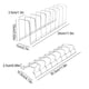 thumbnail image 4 of Estante de almacenamiento de platos Naiovety acero inoxidable compacto para cocina, 4 of 6