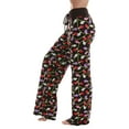 thumbnail image 2 of Just Love Women Buffalo Plaid Pajama Pants Sleepwear (Black Xmas Lights, X-Large), 2 of 3