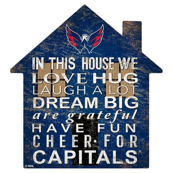 Washington Capitals 12'' Team House Sign