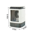 thumbnail image 3 of Portable Air Conditioner,Mini Portable Air Conditioner Quiet Desk Fan, Humidifier Misting Fan, Small Air Conditioner 3 Speeds AND LED Light, Evaporative Cooler For Home, Office, Room, 3 of 9