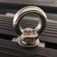 thumbnail image 4 of Paquete de 4 anillos de amarre de perno de ojo de alta resistencia de acero inoxidable - Tuercas de ojo M8 Ojal de amarre para montaje en riel para sujetar su cordón elástico o cuerdas Kit de anclaje, 4 of 5