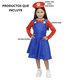 thumbnail image 4 of Disfraz Vestido Mario Plomera Roja FX Costumes Infantil Niña Talla 1 a 3 años, 4 of 4