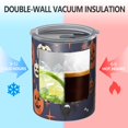 thumbnail image 2 of 12oz Coffee Tumblers Dark Blue Pumpkin Ghost Halloween Pattern Stainless Steel Vacuum Insulated Travel Tumbler Coffee Cups Mug with Lid and Straw with Cleaning Brush for Cold & Hot Drinks, 2 of 5