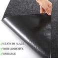 thumbnail image 4 of Yesland 2 Pcs Garage Floor Mat, 32 X 60 Inch Cart Mat for Garage Under Car Waterproof Rubber Backing Layer Mat, Black Oil Absorbent Motorcy, 4 of 7