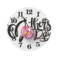 Yiaed Clock number Print 9.84 Inch Wall Clock, Wall Clocks Battery