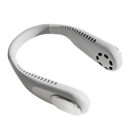 

Wuffmeow Portable Neck Fan Handless and Bladeless Neckless Sports Fan Bladeless For Recharging Headset Design USB Powered Table Fan 3 Speed Suitable For Outdoor Indoor