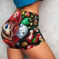 thumbnail image 4 of Saiise Mario Print Workout Shorts for Women Gym Yoga Running Sport Active Exercise Fitness Shorts-Small, 4 of 8