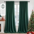 thumbnail image 1 of Cortinas MIULEE Christmas Hunter Green Blackout 260 x 260 cm, 2 paneles, 1 of 8