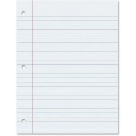 UPC: 0000671092014 | Pacon Wide Ruled Filler Paper 100 Sheets – Wide Ruled – 0.38  Ruled Red Margin – 3 Hole(s) – 8  x 10 1/2  – White Paper – Smooth  Punched – 100 / Pack