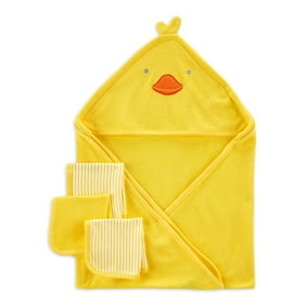 Child of Mine By Carter's Baby Boys or Baby Girls Gender Neutral Duck Towel Set