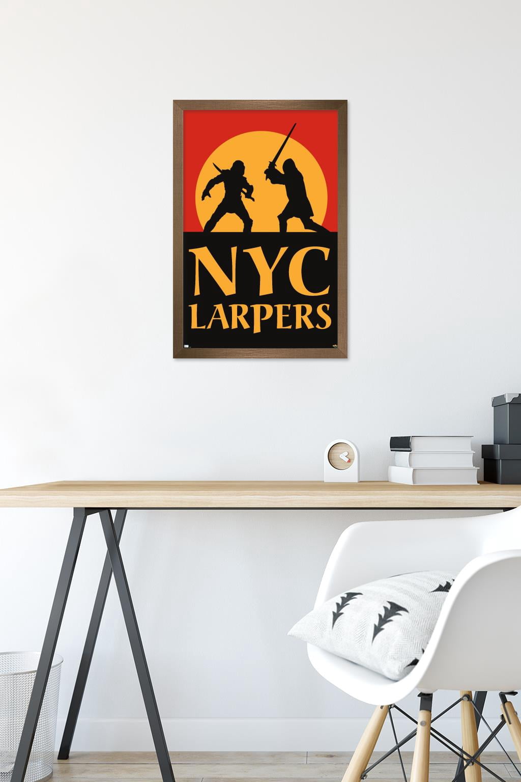 Marvel Hawkeye - NYC LARPers Wall Poster, 14.725" x 22.375" Framed
