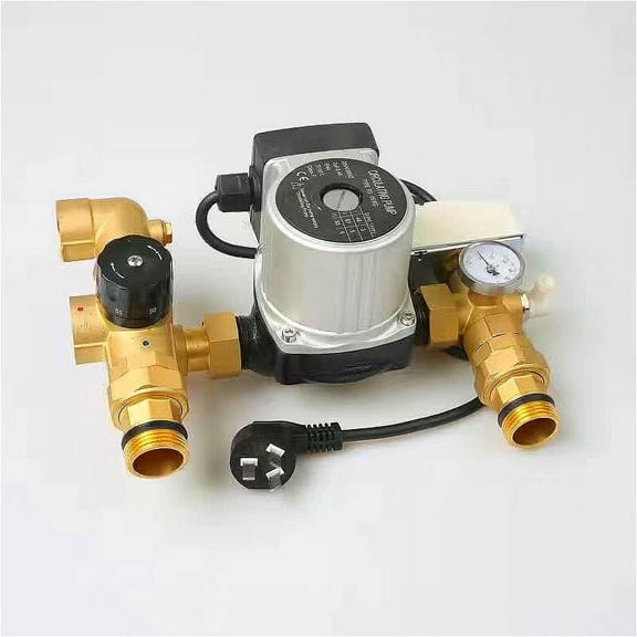 DN25 Water circulating pumps water manifold hot / cold water mixing valve for radiant floor heating system thermostatic control