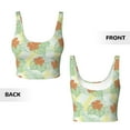 thumbnail image 5 of Kdxio Tropical Flowers Print Workout Crop Tank Top for Women Racerback Yoga Tank Tops Athletic Sports Shirts Exercise Undershirts, 5 of 9