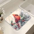 thumbnail image 7 of Ryvnso Cardinal on Fir Berry Dish Drying Mat for Kitchen Countertop 18x24 Large Dish Pad Drainer Rack Dish Sink Mats, 7 of 7