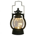 thumbnail image 1 of Battery Powered Vintage Hurricane Lantern Plastic LED Lamp with Dimmer Switch, 1 of 3