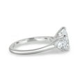 thumbnail image 3 of ESTE ORIGIN 2.00Ct Pear Cut Moissanite Trilogy Engagement Ring – 5 Claw Cathedral Setting in 14K White Gold for Women US 10.5, 3 of 8