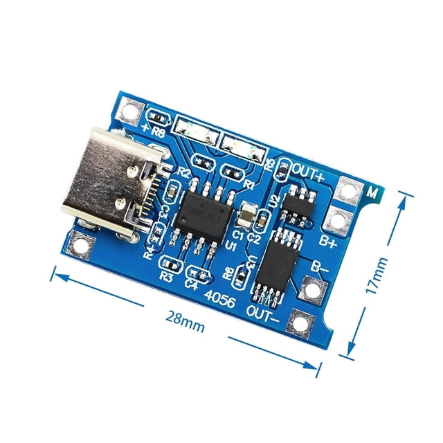 100 Pcs/lot Carte de Chargement de Batterie au Lithium 5V Micro USB 1A TP4056 18650 avec Module Charr de Protection, Sécurité et Fiabilité