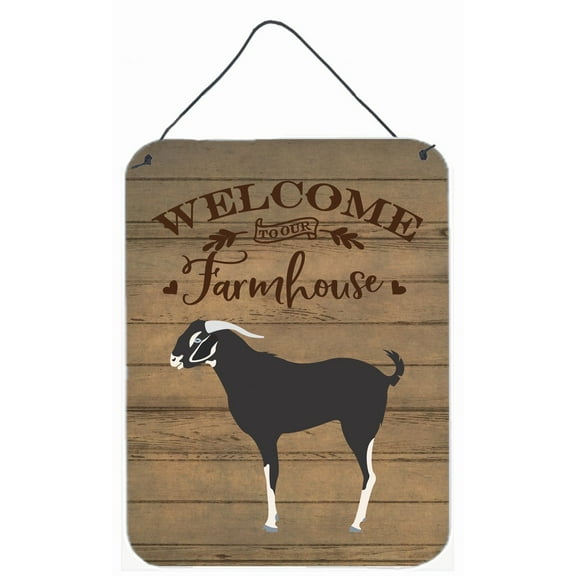 Carolines Treasures Black Bengal Goat Welcome Door Hanging Prints wall-decor, Multicolor