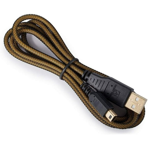 HAHDAXIA Premium Upgraded High-Speed USB Power Charging Cable for Nintendo New 3DS XL / 3DS XL / New 3DS / 3DS / New 2DS / 2DS XL / 2DS / DSi XL / DSi Game Console Gamer Gold Edition (5ft / 1