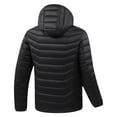 thumbnail image 3 of Ceisia Men's Hooded Zipper Closure Solid Color Gift Casual Style Outerwear - Nylon-Spandex for Daily & Outdoor Wear, 3 of 8