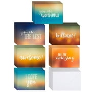 36 Pack Blank A7 Encouragement Greeting Cards with Envelopes, Inspirational 5x7 Note Cards with Motivational Quotes, 6 Designs