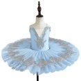 thumbnail image 4 of Vestido de ballet con tutú de cisne para niñas, disfraz de princesa para actuación y baile., 4 of 4