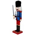 thumbnail image 4 of Northlight Christmas Nutcracker Soldier with Faux Fur Hat and Sword - 14" Red and Blue, 4 of 6