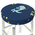 thumbnail image 3 of Daiia Space Dinosaur Stool Covers Round,Round Bar Stool Covers Waterproof Bar Chair Covers Washable Stool Cushion Slipcover for 12-14 Inch Chair-12 inch, 3 of 7